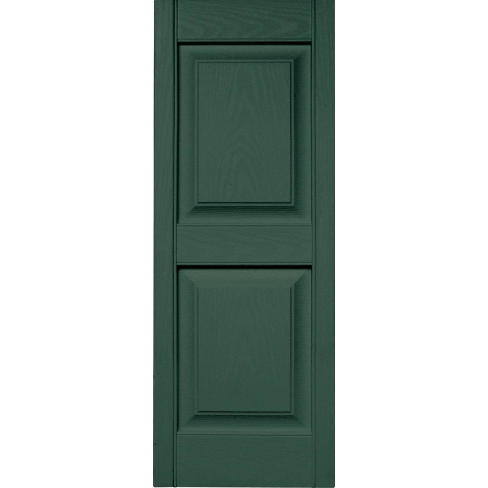 Vantage 14.625-in W x 38.813-in H Forest Green Exterior Shutters (2-Pack) | V4731439122