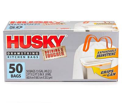 Husky 13 Gallon Drawstring Kitchen Bags (2 ft * 2 ft)