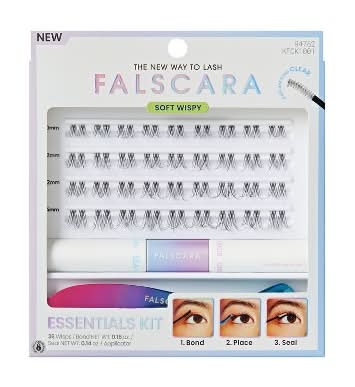 KISS Falscara Eyelashes Clear Band Starter Kit (36 ct)