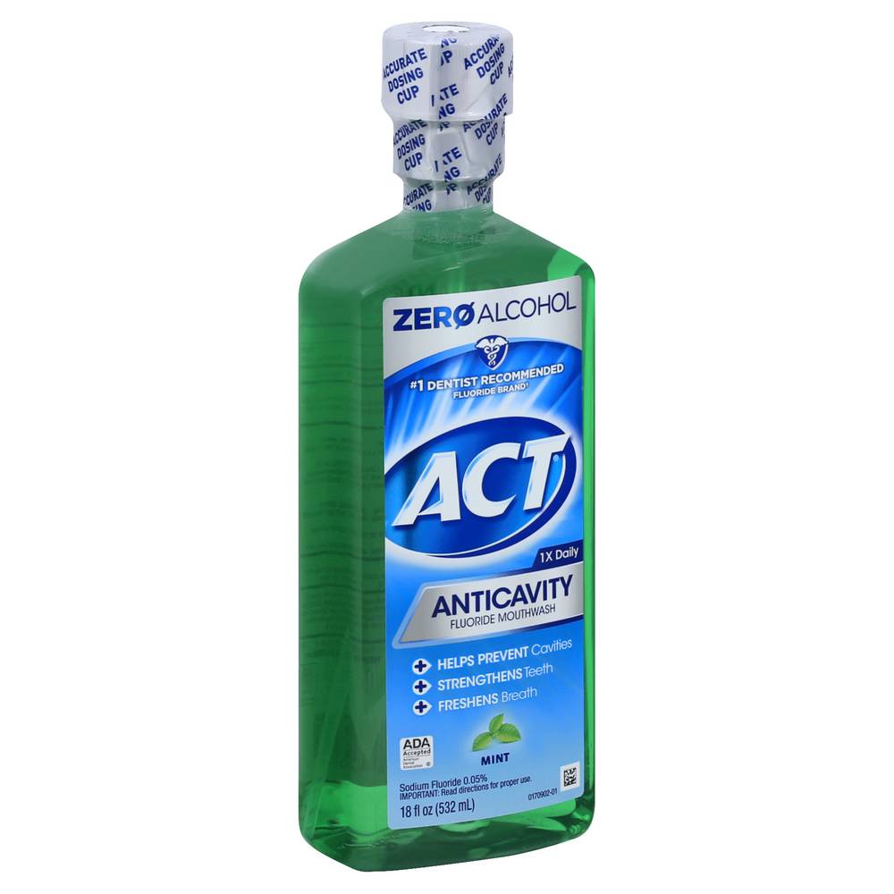 ACT Anticavity Mint Fluoride Mouthwash (18 fl oz)