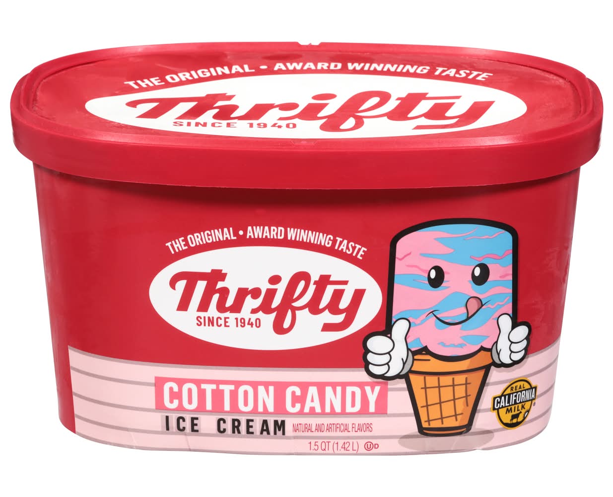 Thrifty Ice Cream, Cotton Candy (1.5 qt)