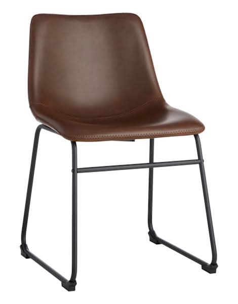 Drake Faux Leather Dining Chair, Espresso Brown