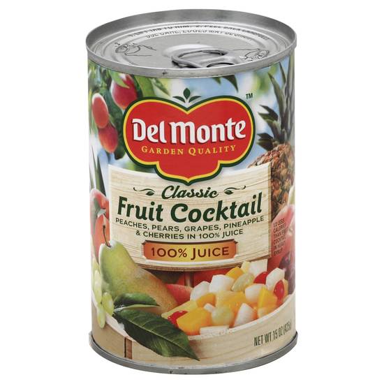 Del Monte 100% Juice Fruit Cocktail