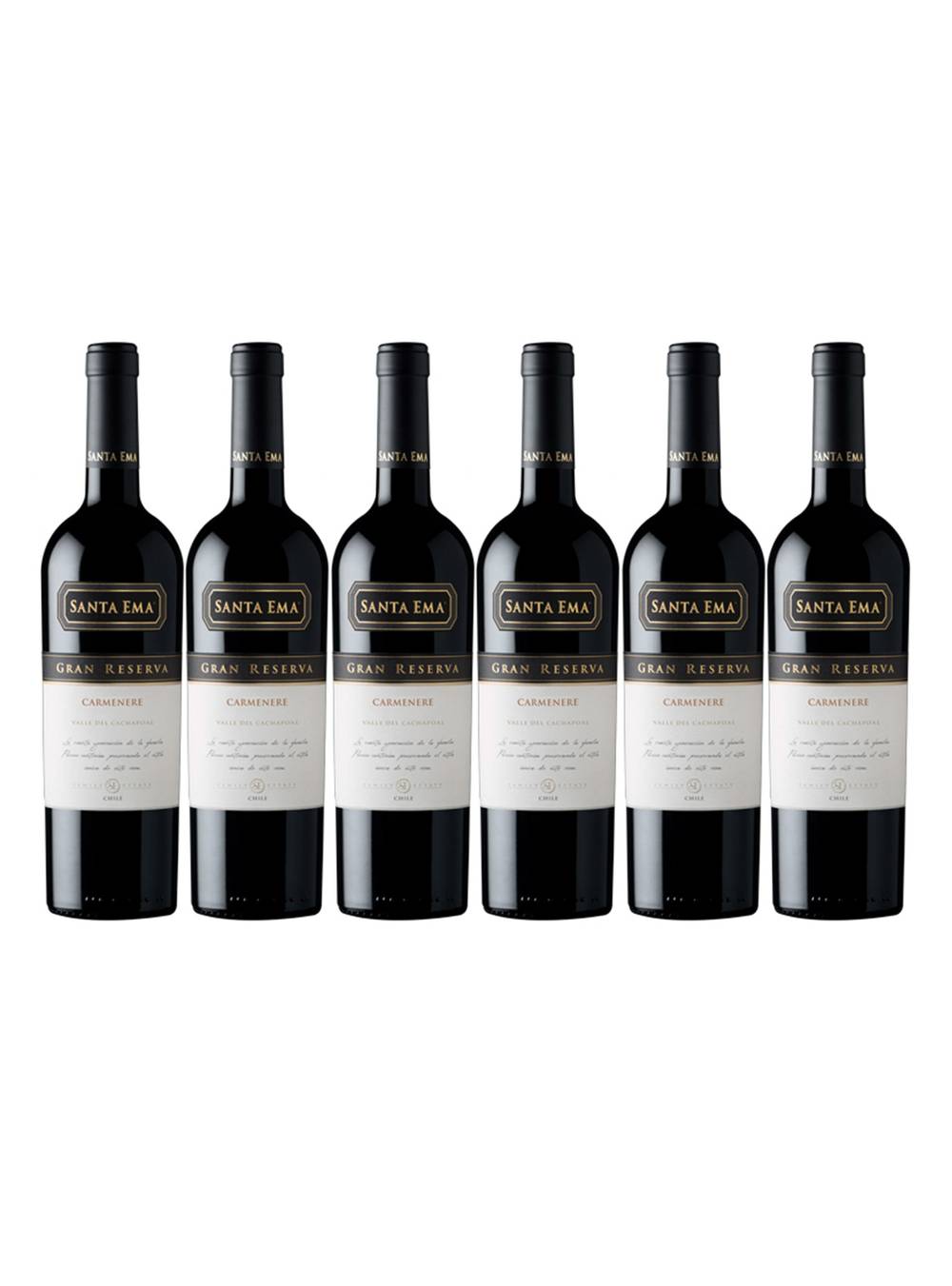 Santa ema vino tinto carmenere gran reserva (6 pack, 750 ml)