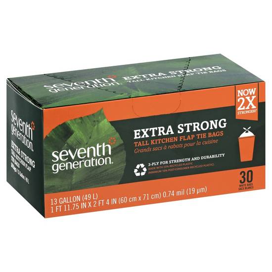 13 gal Extra Strong Kitchen Bags Seventh Generation 30 bags