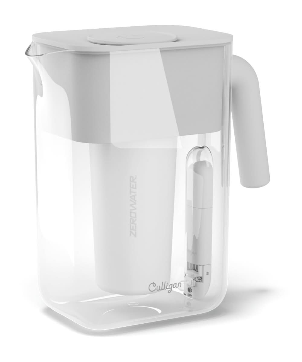 Culligan with ZeroWater Technology 12-Cup Gray Plastic Water filter pitcher