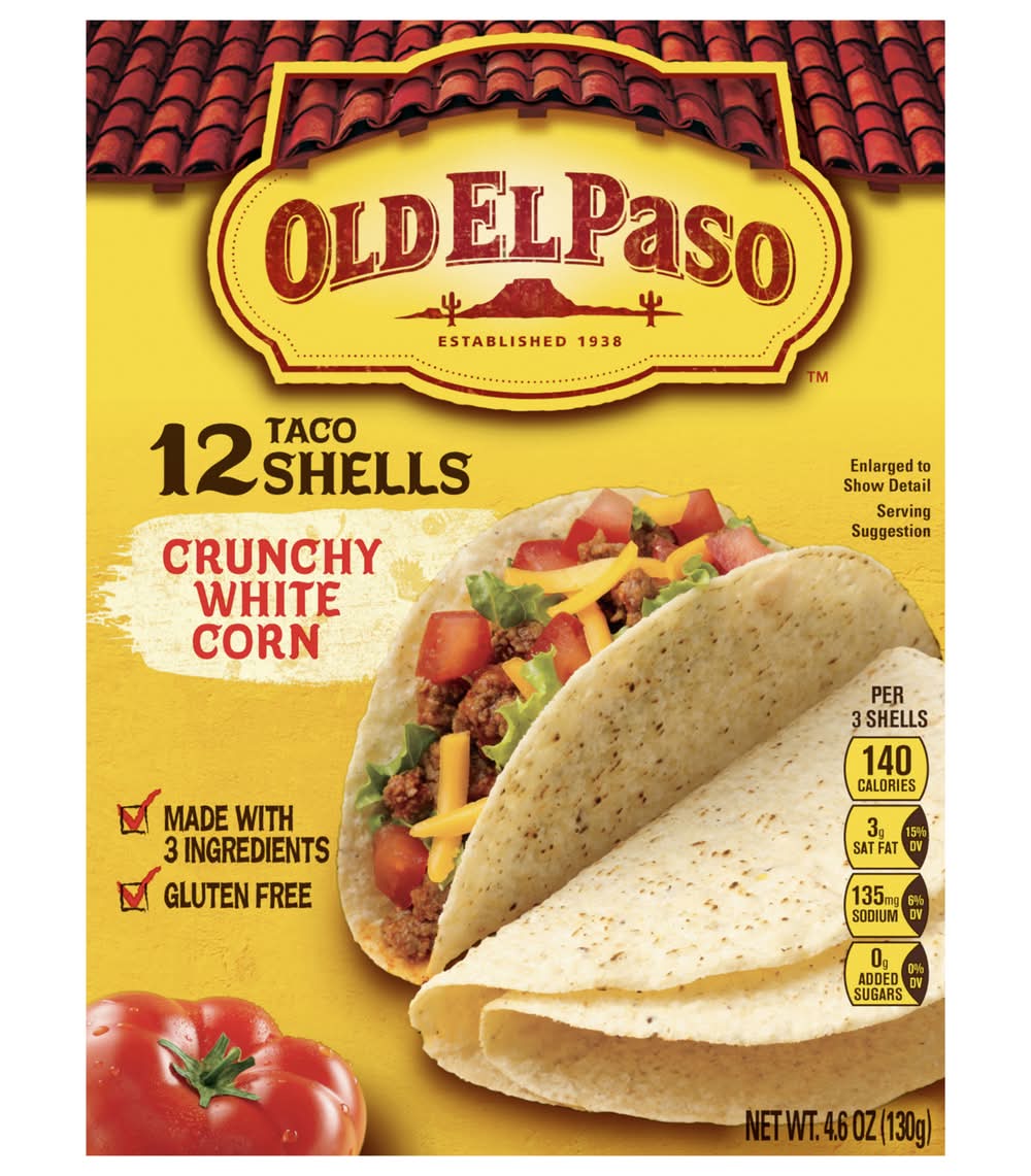 Old El Paso Crunchy White Corn Taco Shells (4.6 oz)