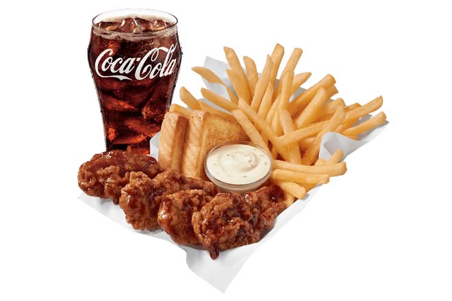 Sauced & Tossed Honey BBQ w/Drink