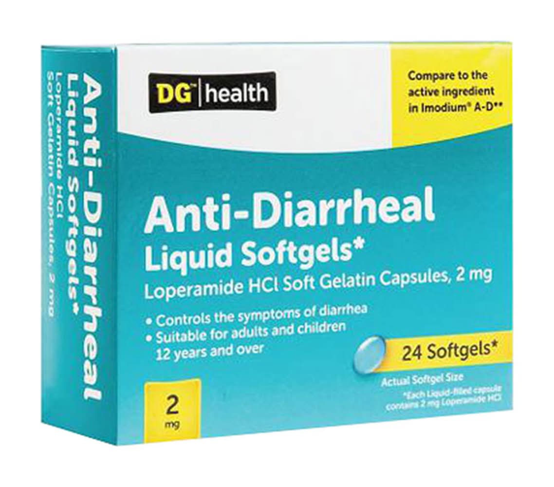 Dg Health Anti-Diarrheal Liquid Softgels 24 Ct