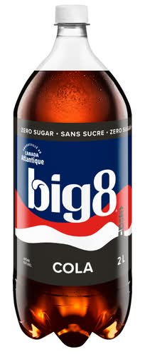 Big8 Boisson Gazeuse Cola Diete 2 L / Big 8 Sugar Free Cola 2 L (bottle)