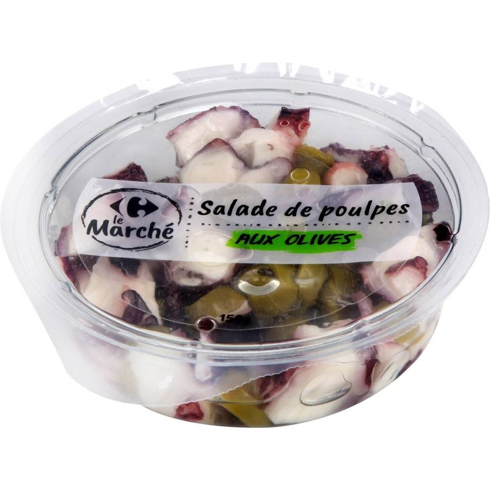 Salade de poulpes aux olives CARREFOUR LE MARCHE - la barquette de 120g