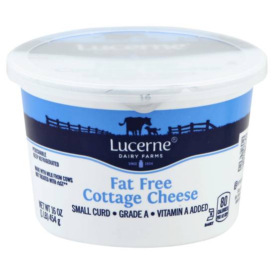 Lucerne Small Curd Fat Free Cottage Cheese (16 oz)