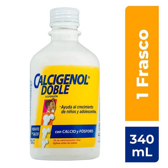 Calcigenol suspensión doble fosfato de calcio 1.8 g (frasco 340 ml ...