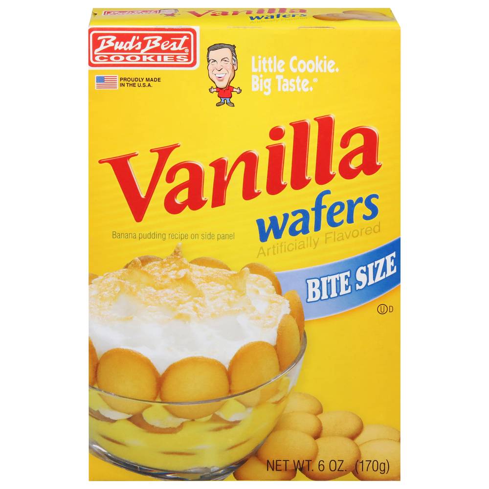 Bud's Best Cookies Bite Size Wafers, Vanilla (6 oz)