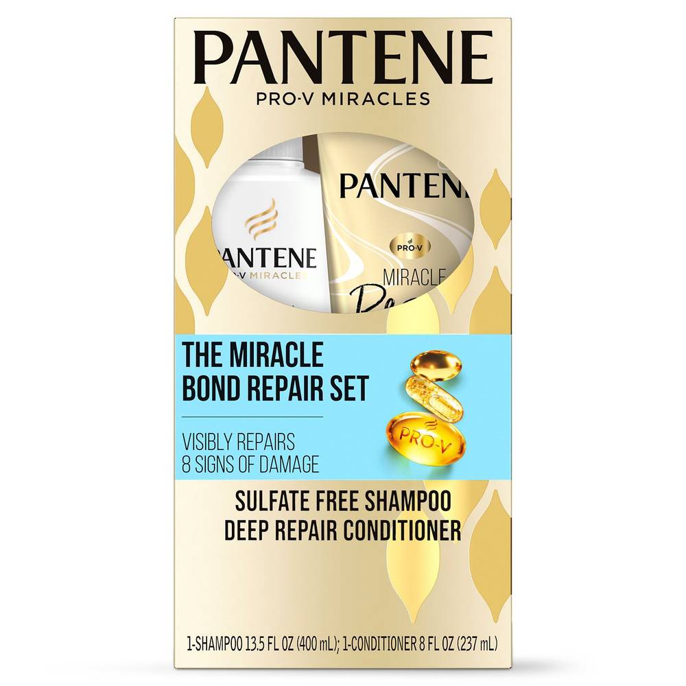 Pantene Pro-V Miracle Repair Keratin & Vitamin E Shampoo & Conditioner Set