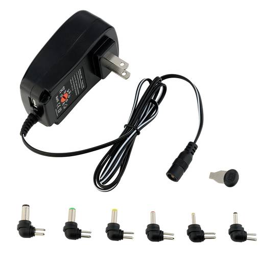 Radioshack adaptador de corriente universal con puntas intercambiables (1 pieza)