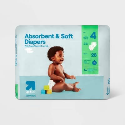 up&up Disposable Diapers, 4 (28 ct)