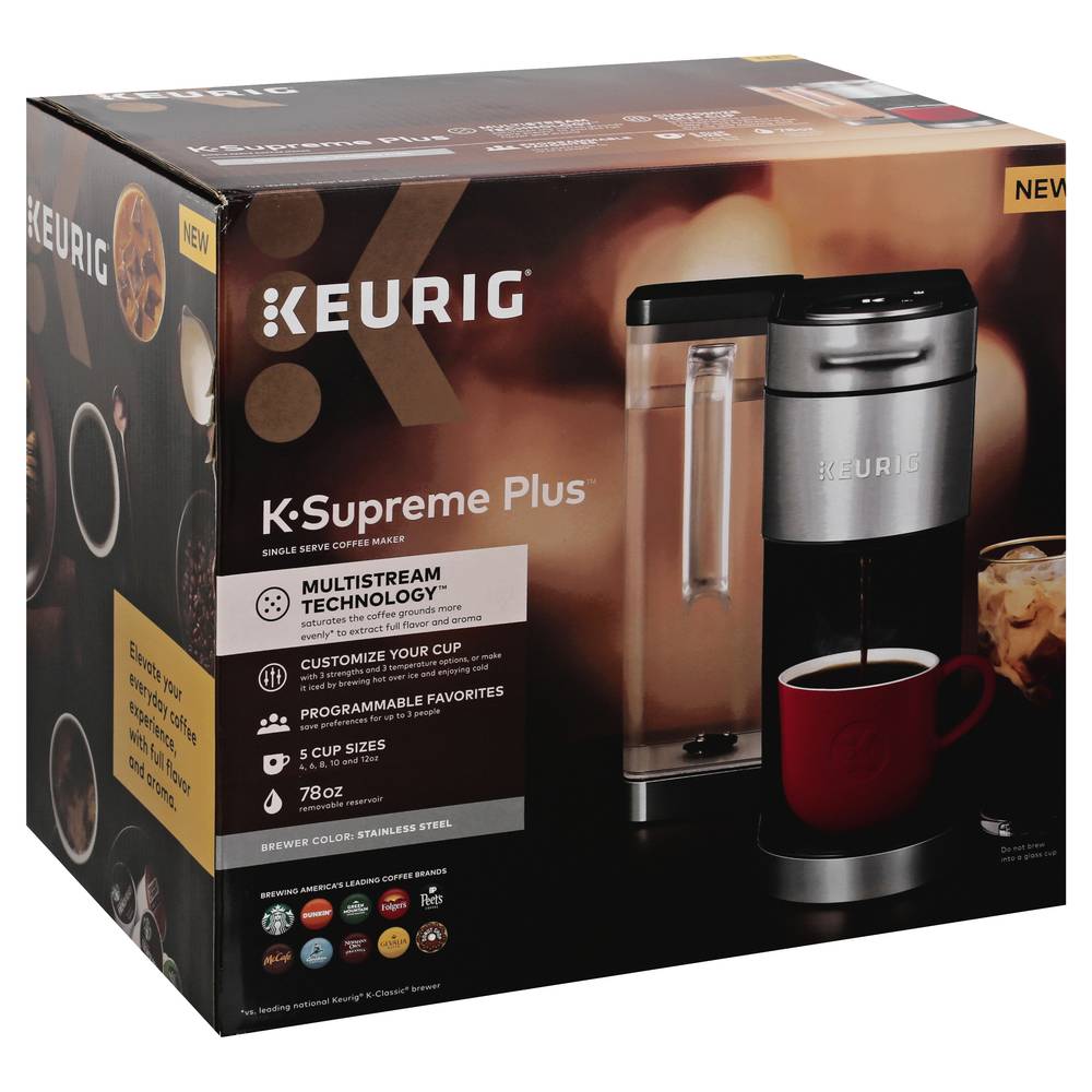 Keurig K-Supreme Plus Stainless Steel Single Serve Coffee Maker