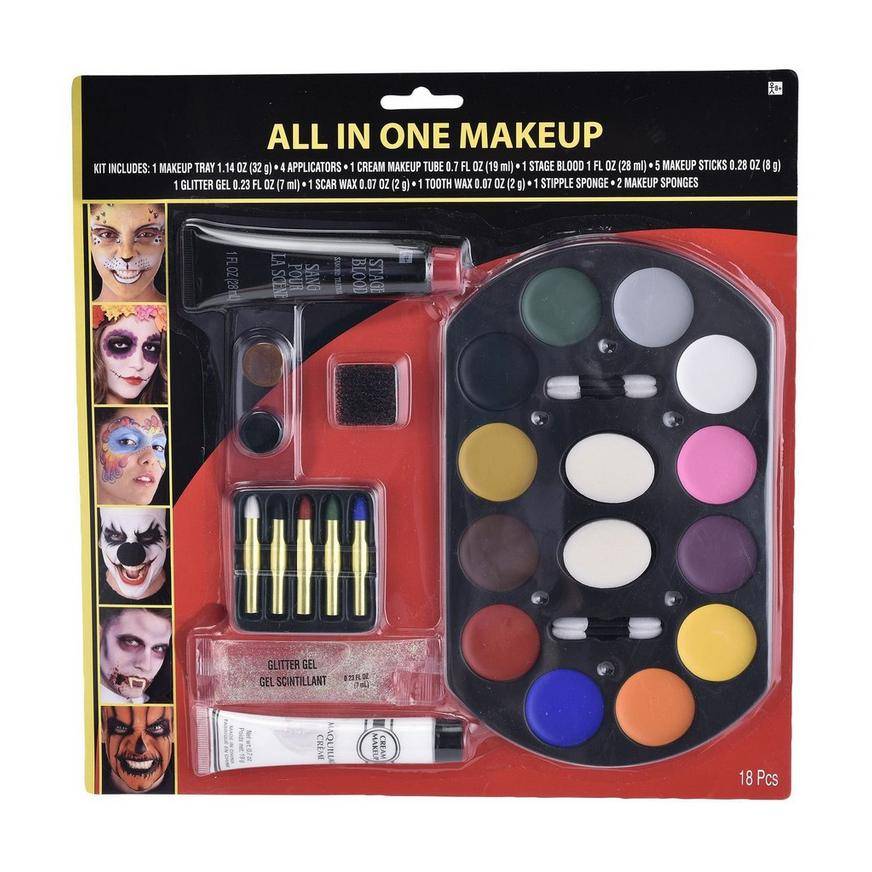 Party City All in One Halloween Makeup Kit (18 ct)