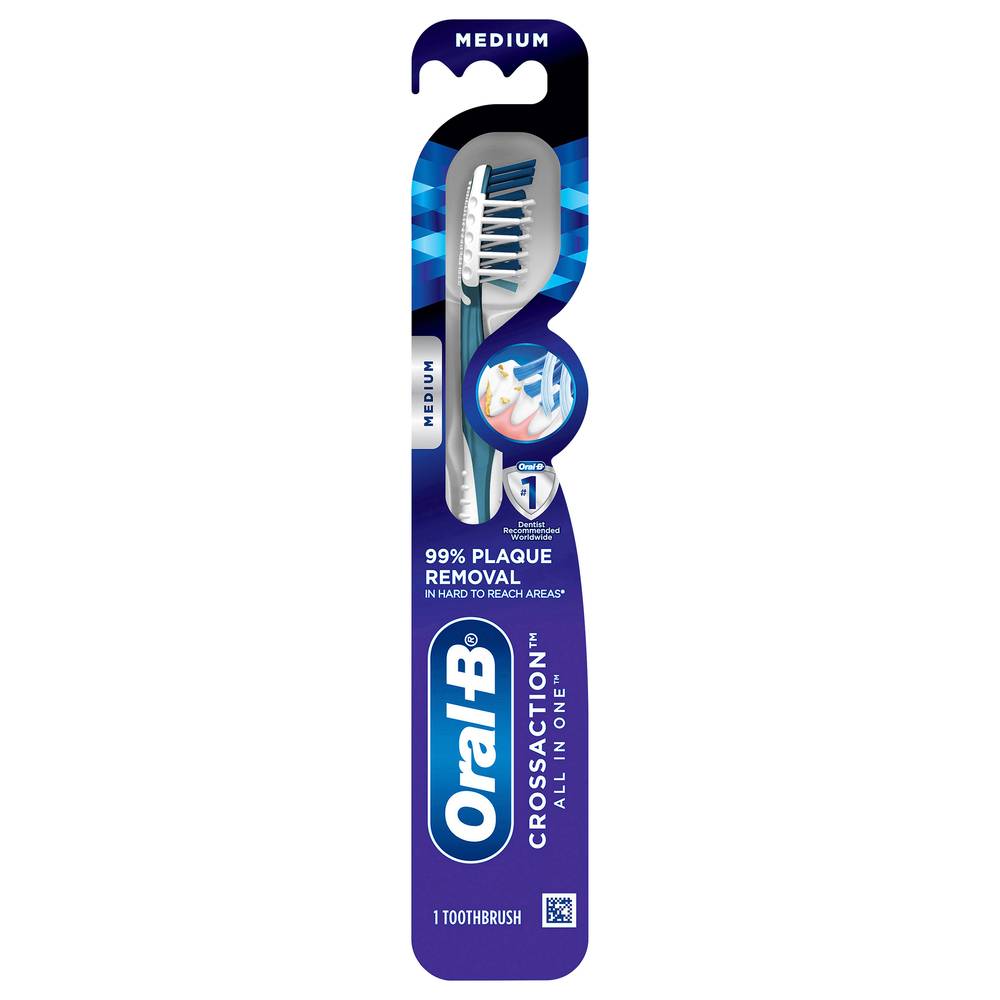 Oral-B Crossaction All in One Medium Toothbrush (3.67 oz)