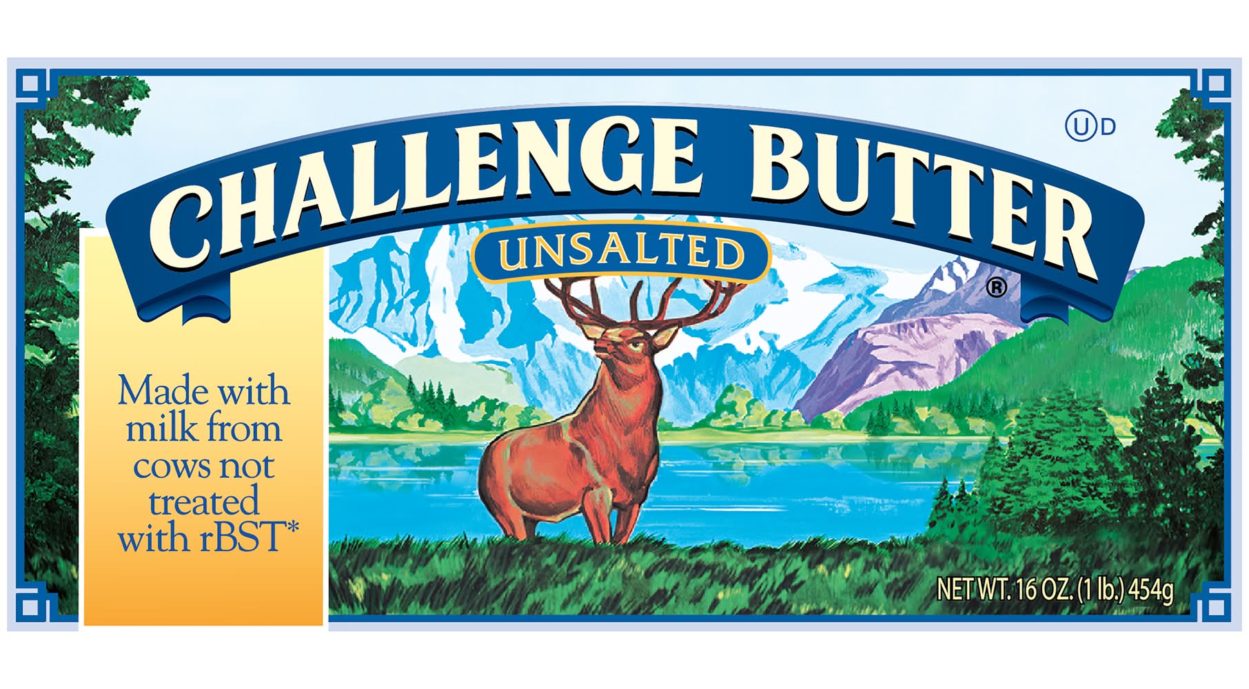 Challenge Butter Sticks, Unsalted (16 oz, 4 ct)