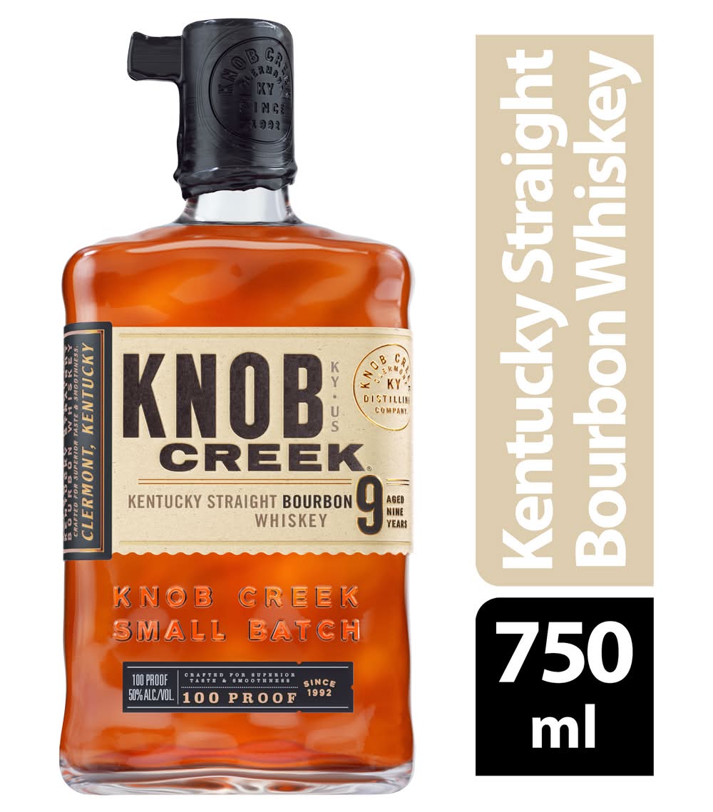 Knob Creek Kentucky Straight Bourbon Whiskey 9 Year Old (750 ml)