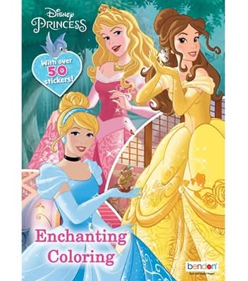 Disney Enchanting Coloring Book With Stickers (50 ct)