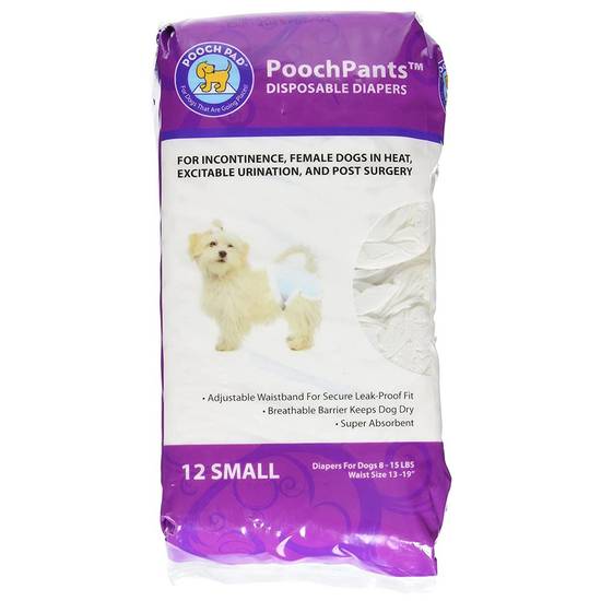 Pooch pad pañales absorbentes desechables para perro ch (12 piezas), Delivery Near You