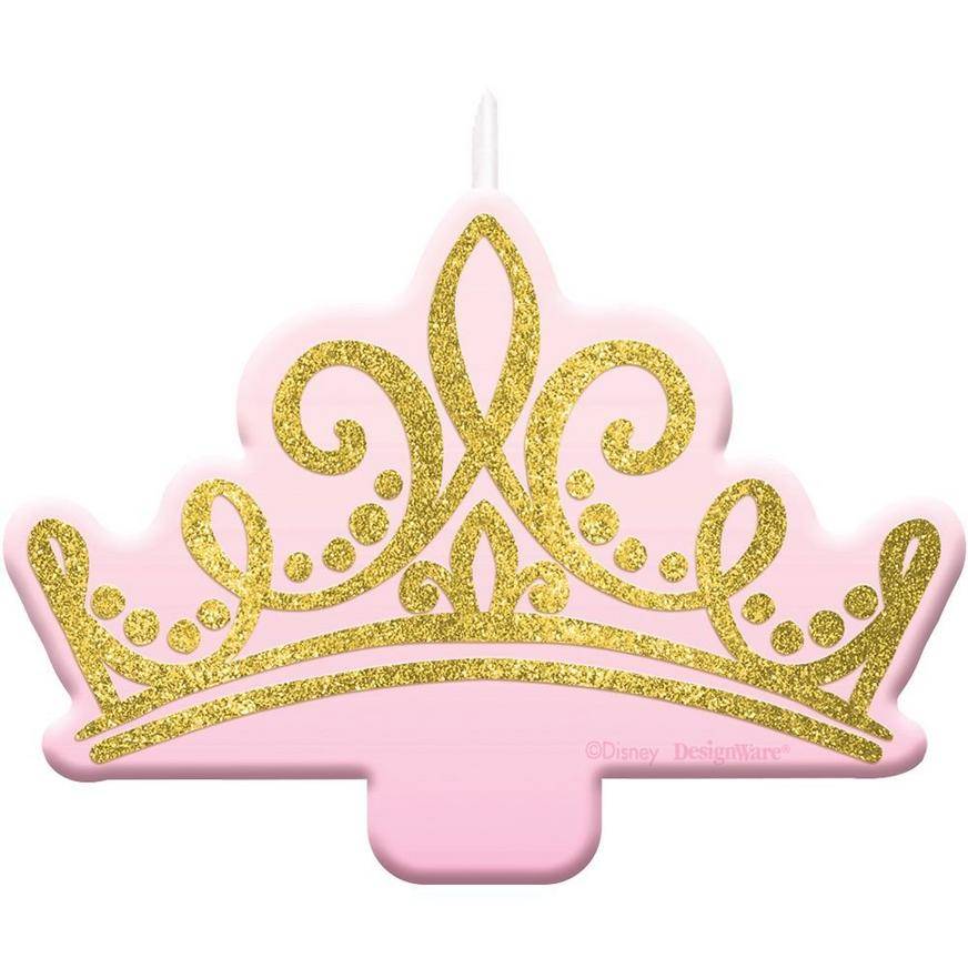 Princess Glitter Birthday Candle