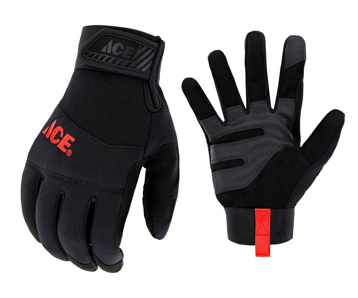 ACE M General Purpose Black Gloves