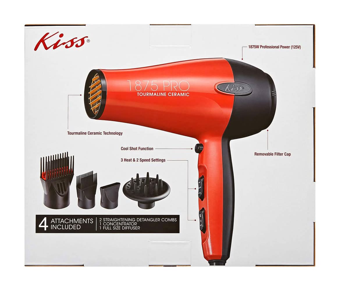 Kiss 1875 Pro Tourmaline Ceramic Hair Dryer