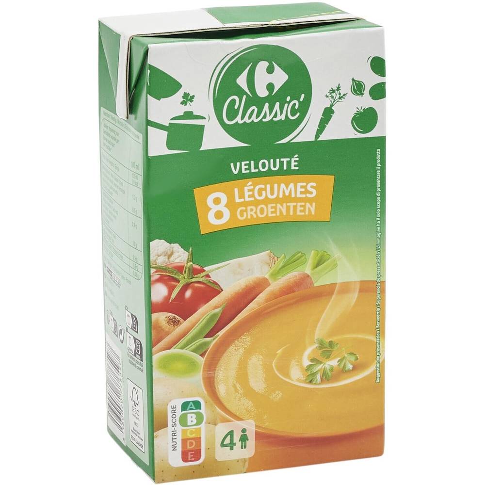 Soupe aux 8 Légumes carrefour - la brique d'8 L