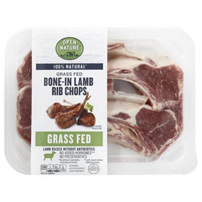 Open Nature Lamb Rib Chop Bone In - 1 Lb