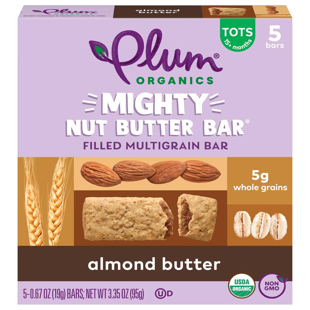 Plum Organics Mighty Nut Butter Bars (5 ct)