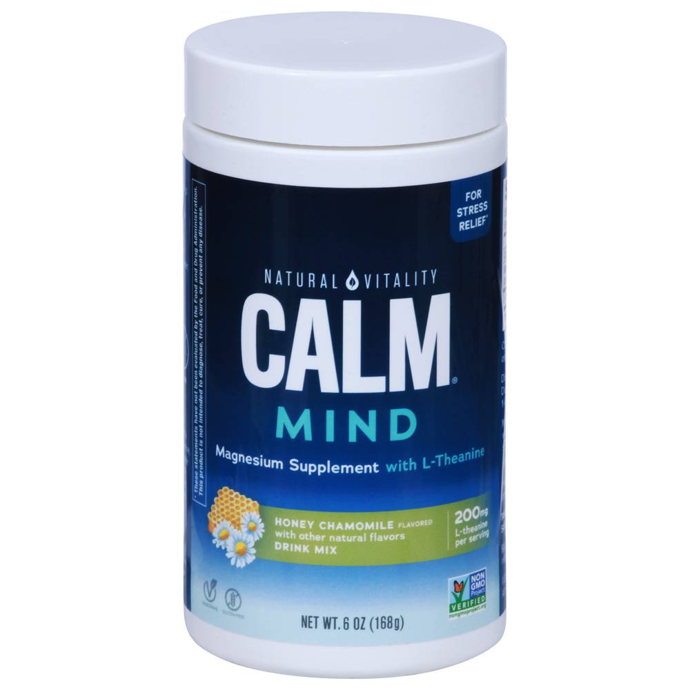 Natural Vitality Calm Mind Drink Mix, Honey Chamomile (6 oz)