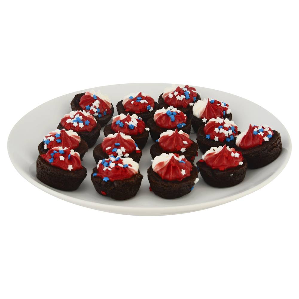 Two Bite Patriotic Brownie Platter