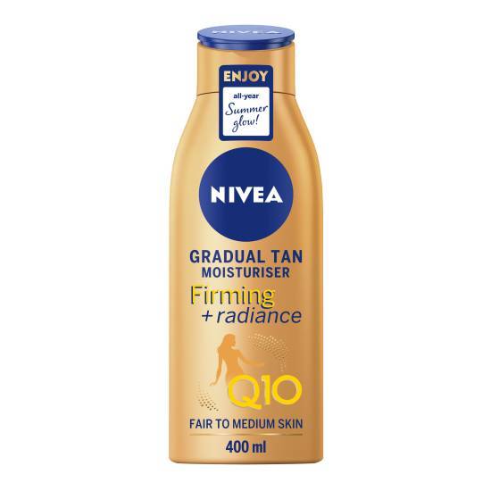 NIVEA Q10 Firming, Radiance Gradual Tan Moisturiser (400ml)