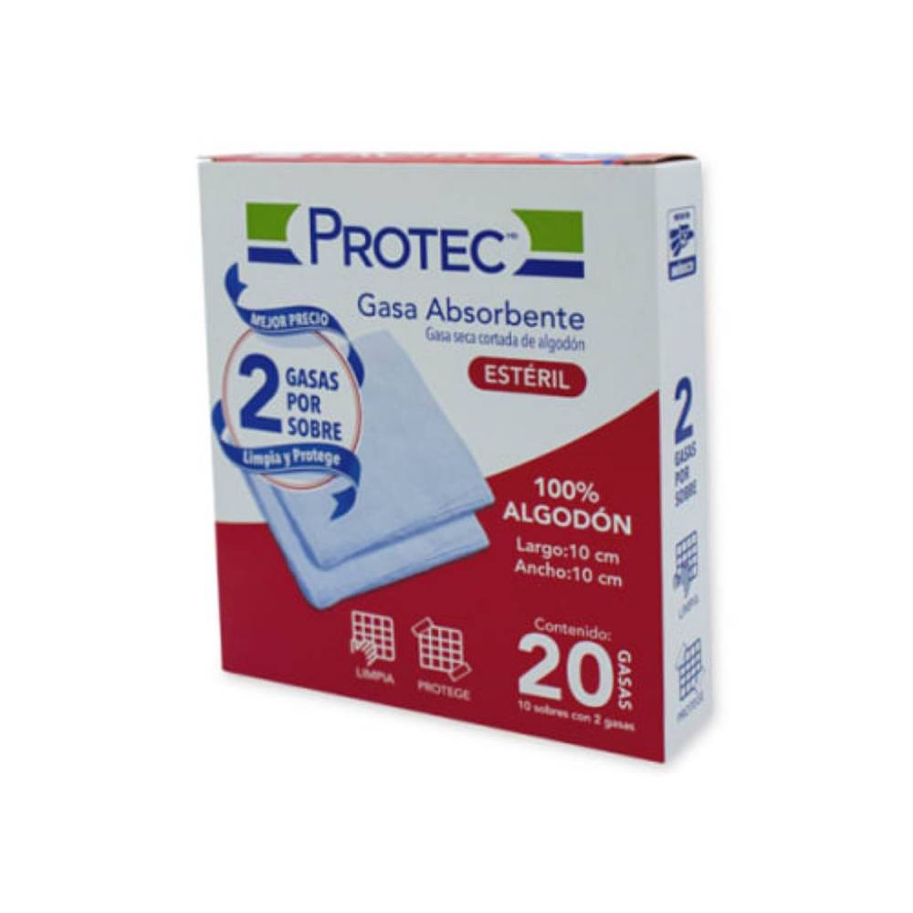 Protec gasa absorbente (caja 20 piezas)