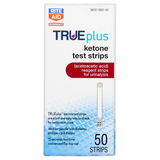 Rite Aid TruePlus Ketone Test Strips (50 ct)