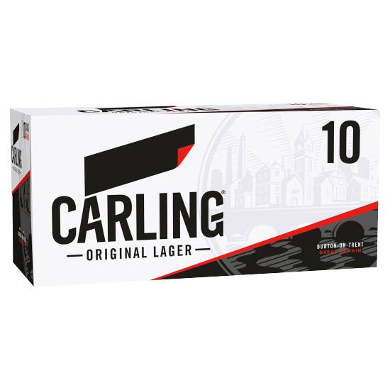 Carling Original Lager Beer Cans 10 X 440ml