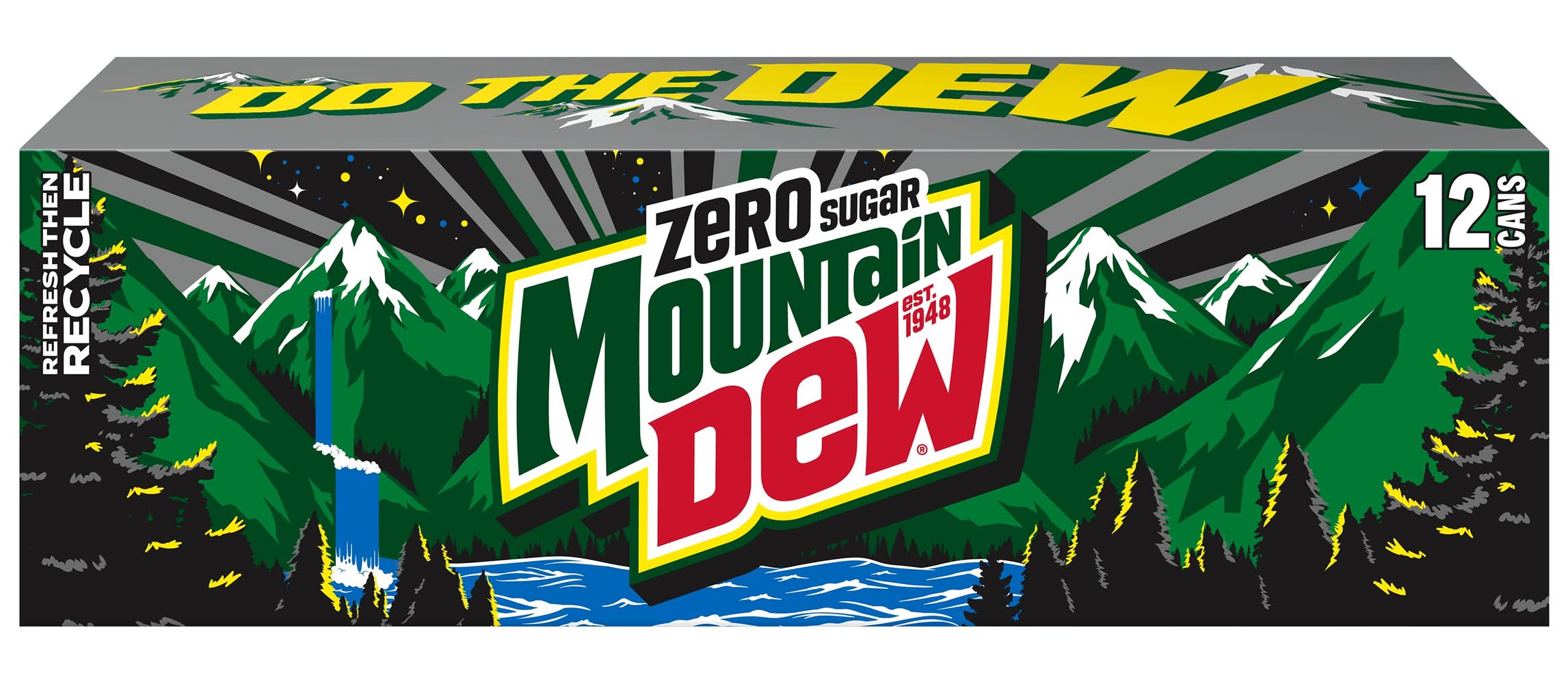 Mountain Dew Zero Sugar Soda, Citrus (12 x 12 fl oz)