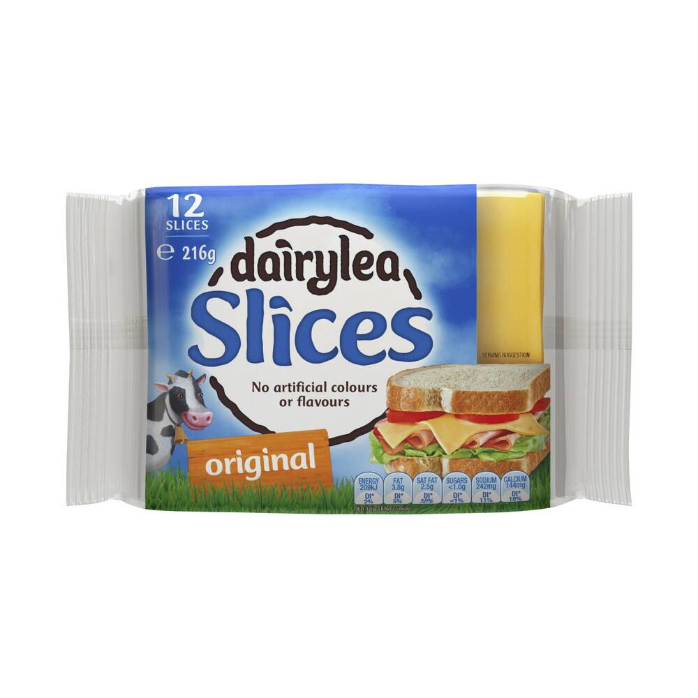 Dairylea Original Cheese Slices 12 pack 216g