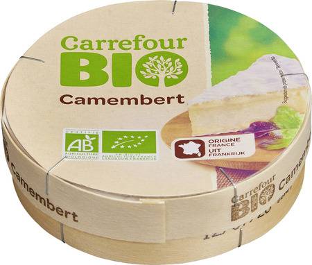 Camembert Bio CARREFOUR BIO - la boite de 250g