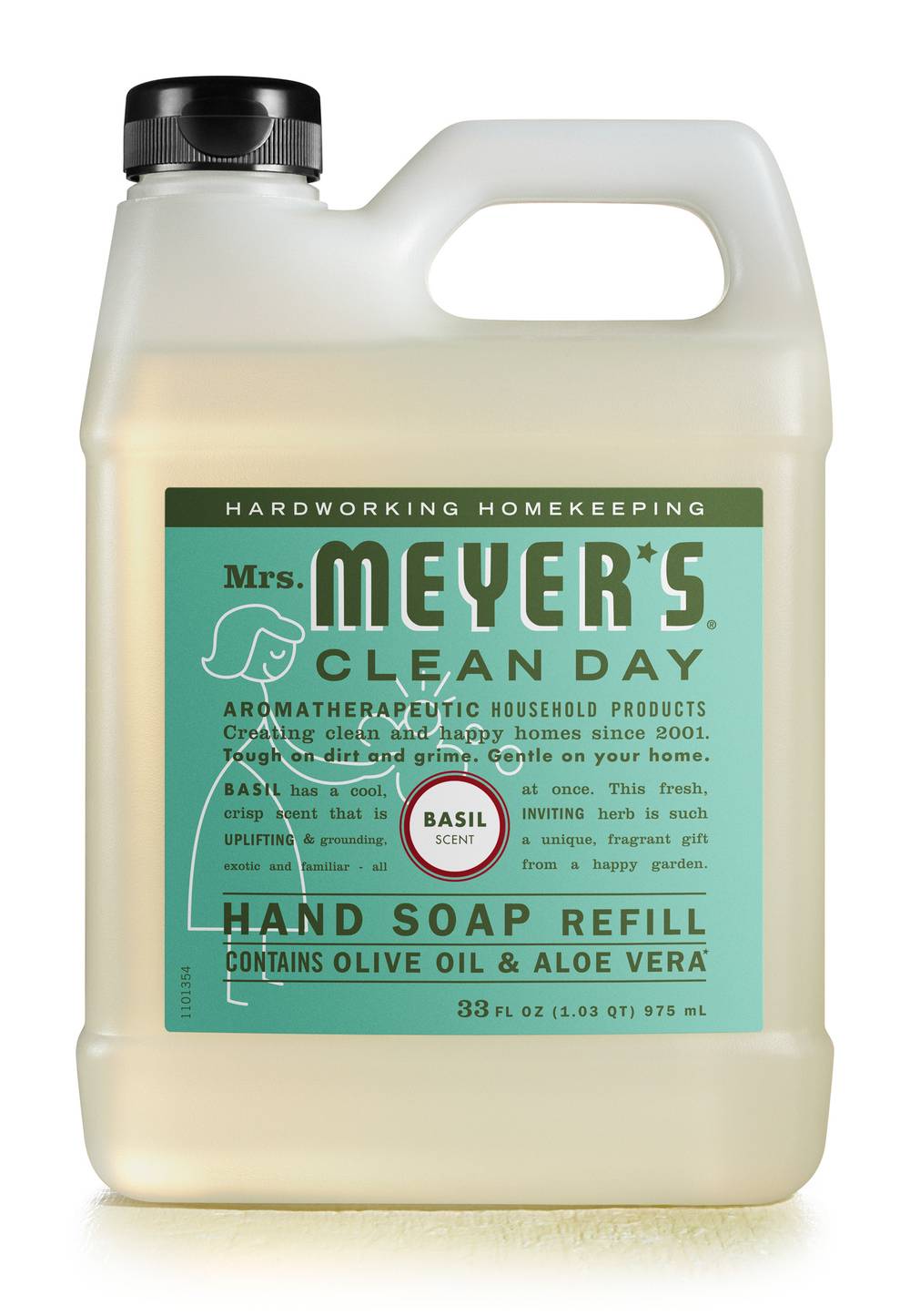 Mrs. Meyer's Basil Scent Hand Soap Refill (33 fl oz)