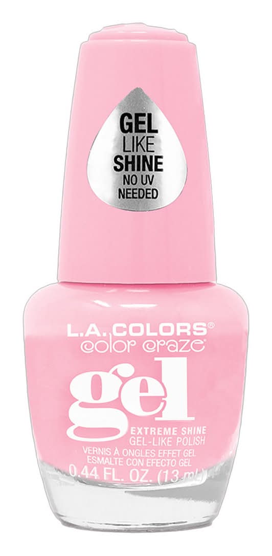 L.A. Colors Color Craze Gel-Like Nail Polish, Pink Glaze (0.44 fl oz)
