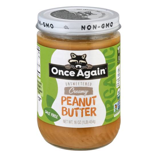 Once Again Unsweetened Creamy Peanut Butter