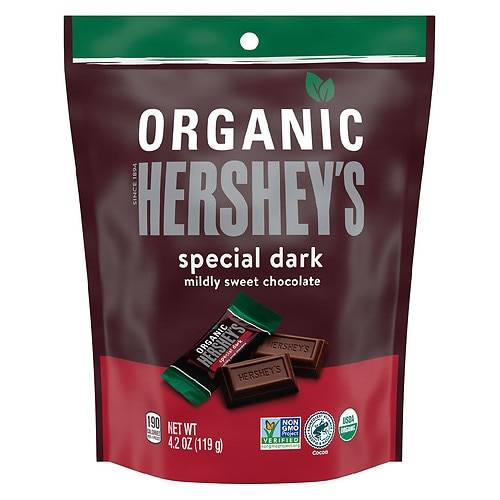 Hershey's Organic Dark Chocolate Miniatures Pouch - 4.2 OZ