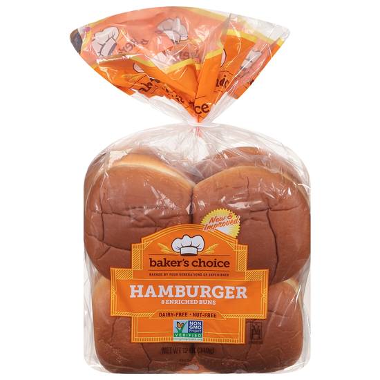 Baker's Choice Enriched Hamburger Buns
