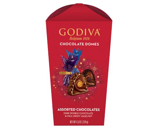 Godiva Holiday Domes Chocolate, Dark Chocolate-Hazelnut (4.3 oz)