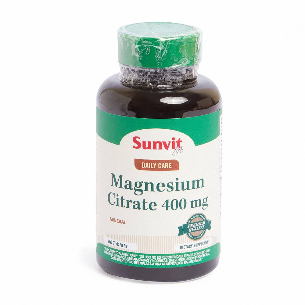 Sunvitlife · 400 Mg tabletas magnesio citrato (60 g)